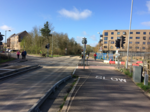 The crossing at Hobson's Ave should prioritise Busway users.