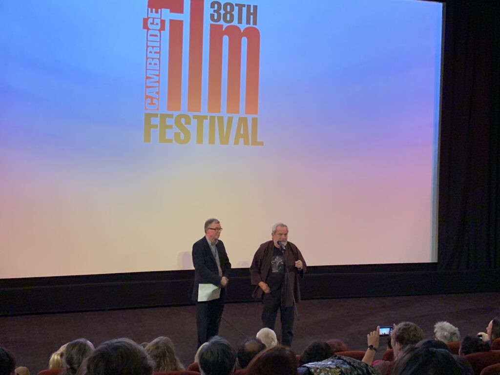 Tony Jones and Terry Gilliam at the opening night of CFF