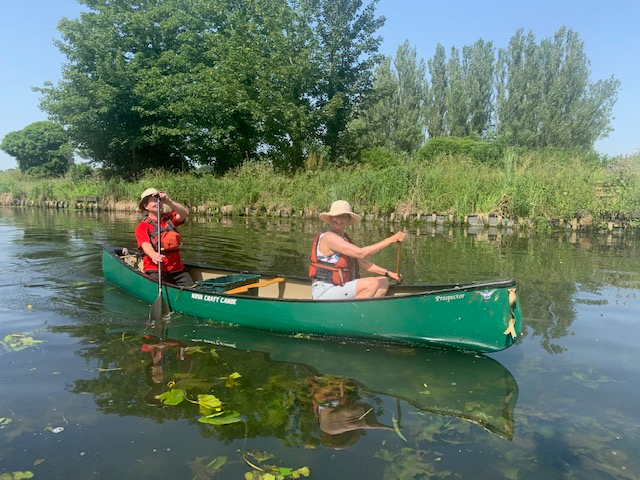 Katie canoeing