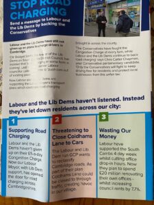 Tory leaflet