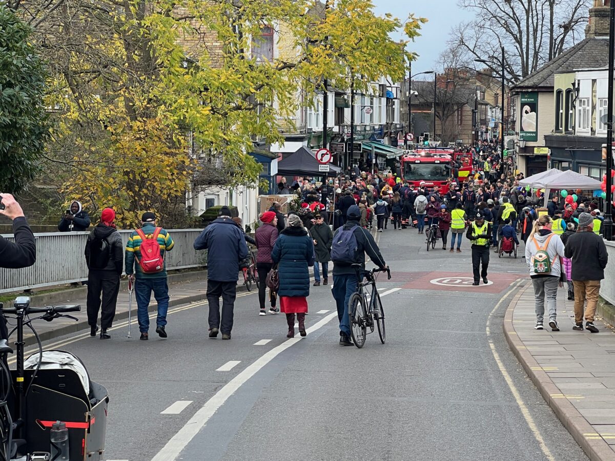 Mill Road during the Winter Fair in 2023