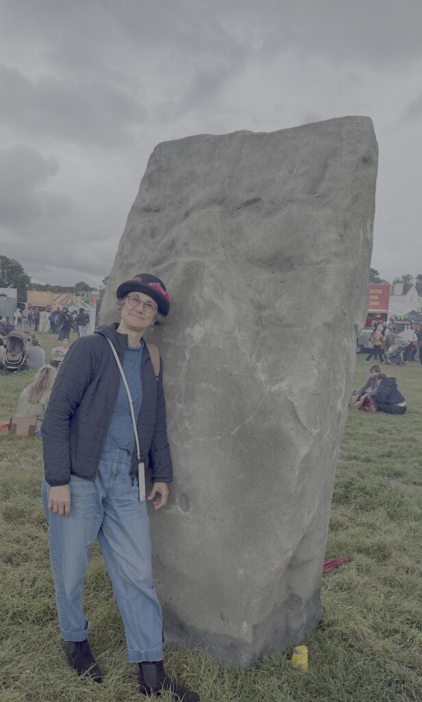 Katie at the stone circle